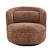 Rond vloerkleed Britt Bordeaux Rood 85x84 cm-Ronde vloerkleden-Livingfurn