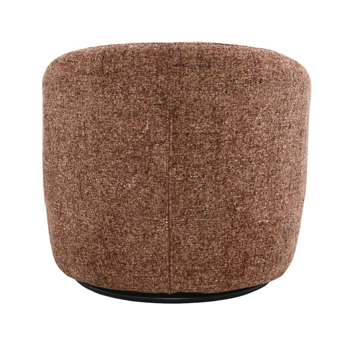 Rond vloerkleed Britt Bordeaux Rood 85x84 cm-Ronde vloerkleden-Livingfurn