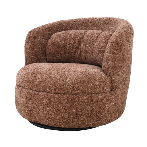 Rond vloerkleed Britt Bordeaux Rood 85x84 cm-Ronde vloerkleden-Livingfurn