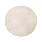Rond vloerkleed Vloerkleden Agra Ivoor Polyester 150x150 cm Rond-Ronde vloerkleden-LABEL51