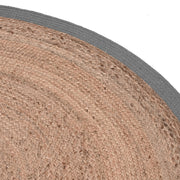 Rond vloerkleed Vloerkleden Jute Naturel Jute 90x90 cm Rond-Ronde vloerkleden-LABEL51