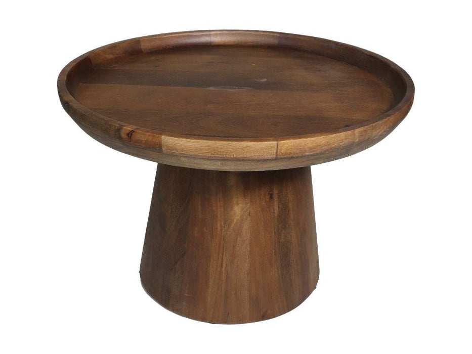 Ronde Bijzettafel Drum-60x60x40-Bruin-Mango-Bijzettafels-HSM Collection