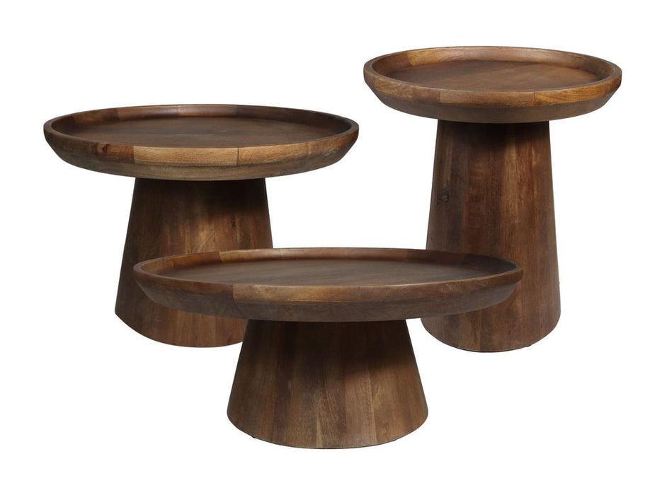 Ronde Bijzettafel Drum-60x60x40-Bruin-Mango-Bijzettafels-HSM Collection