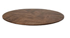 Ronde Eettafel Mozaiek-100x100x77-Naturel/Zwart-Mango/Metaal-Eettafels-HSM Collection