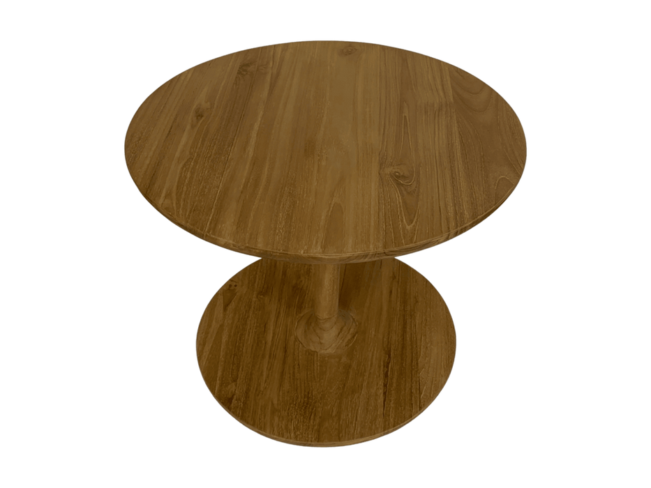 Ronde Salontafel Coffees-50x50x40-Naturel-Teak-Salontafels-HSM Collection