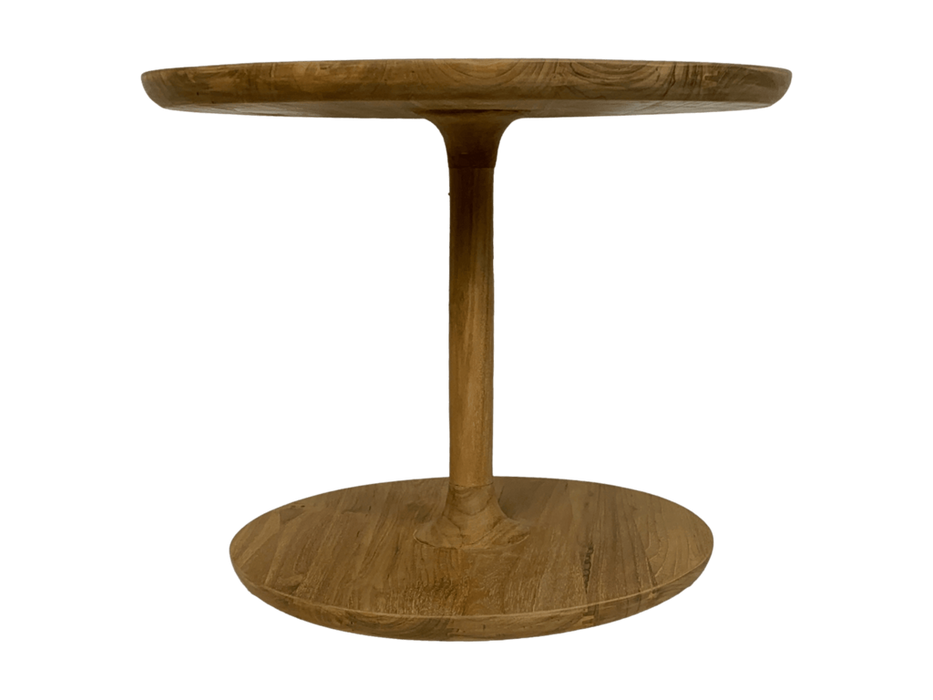 Ronde Salontafel Coffees-50x50x40-Naturel-Teak-Salontafels-HSM Collection