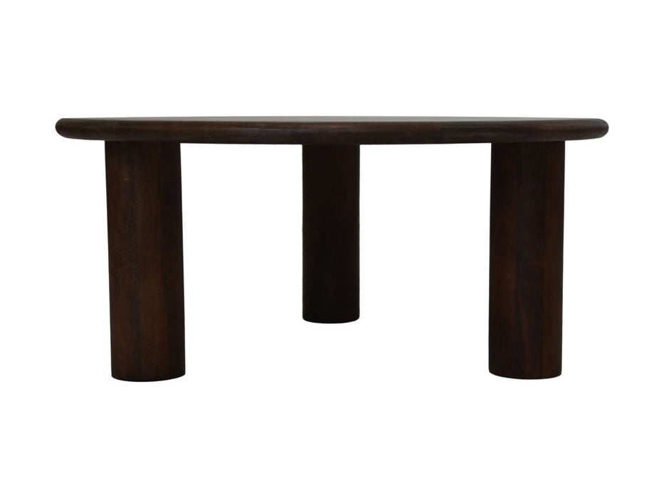 Ronde Salontafel Pillar-80x80x35-Bruin-Mango-Salontafels-HSM Collection