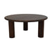 Ronde Salontafel Pillar-80x80x35-Bruin-Mango-Salontafels-HSM Collection
