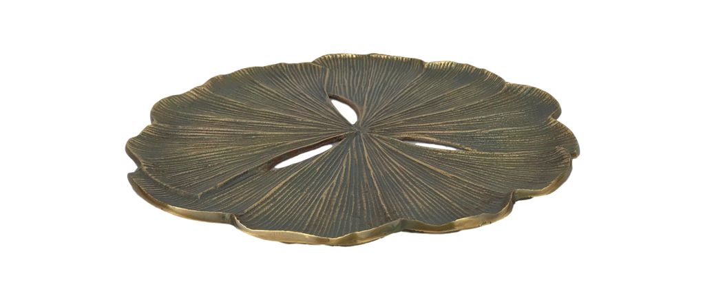 Ronde bloemschotel Fletcher - ø40 - Aluminium - brons-Woondecoratie-HSM Collection