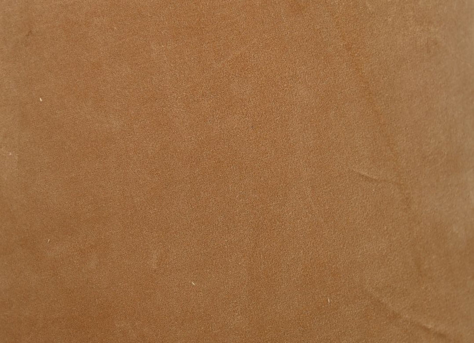 Ronde conische lampenkap - ø35-ø52x32 - Beige/goud - Velours-Lampenkappen-HSM Collection