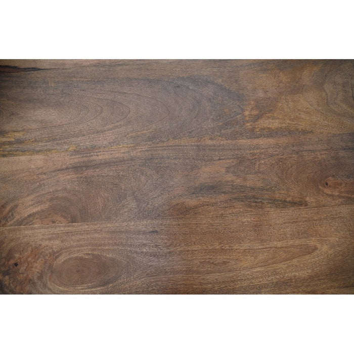 Ronde eettafel - 120x120x77 - Bruin - Mangohout-Eettafels-HSM Collection