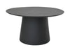 Ronde eettafel Drum - 140x140x77 - Zwart- Mangohout-Eettafels-HSM Collection