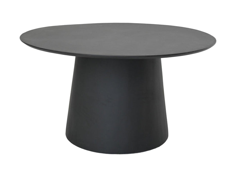 Ronde eettafel Drum - 140x140x77 - Zwart- Mangohout-Eettafels-HSM Collection