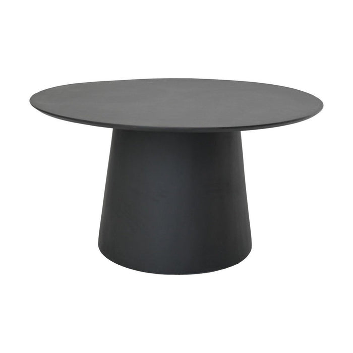 Ronde eettafel Drum - 140x140x77 - Zwart- Mangohout-Eettafels-HSM Collection