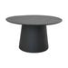 Ronde eettafel Drum - 140x140x77 - Zwart- Mangohout-Eettafels-HSM Collection