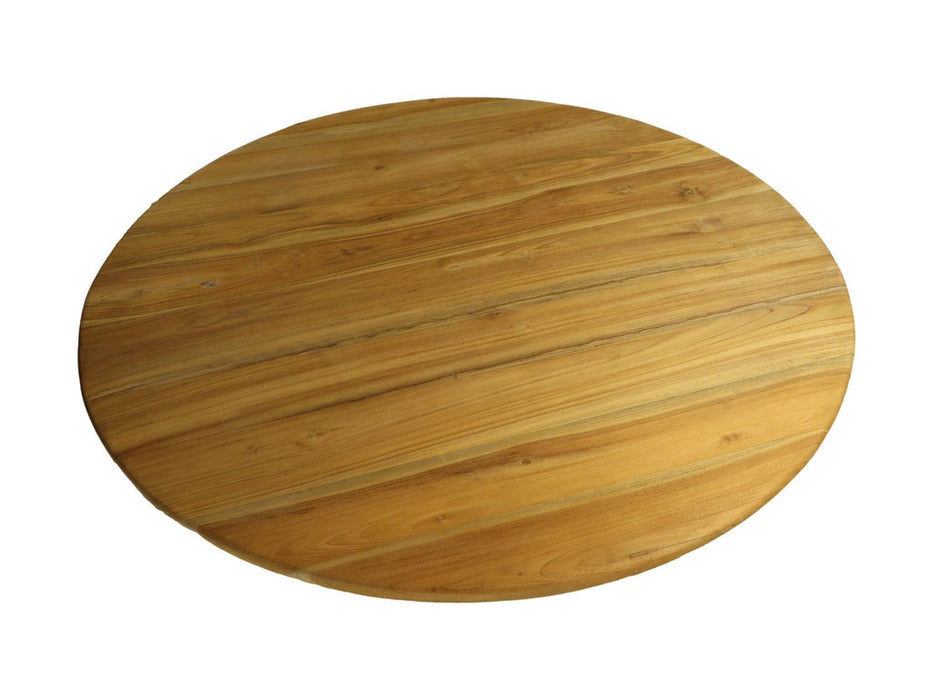 Ronde eettafel - ø120x75 - Naturel - Teak-Eettafels-HSM Collection