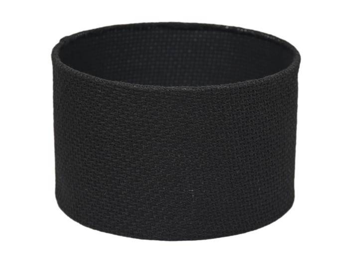 Ronde lampenkap - ø32x20 - Zwart - Katoen-Lampenkappen-HSM Collection