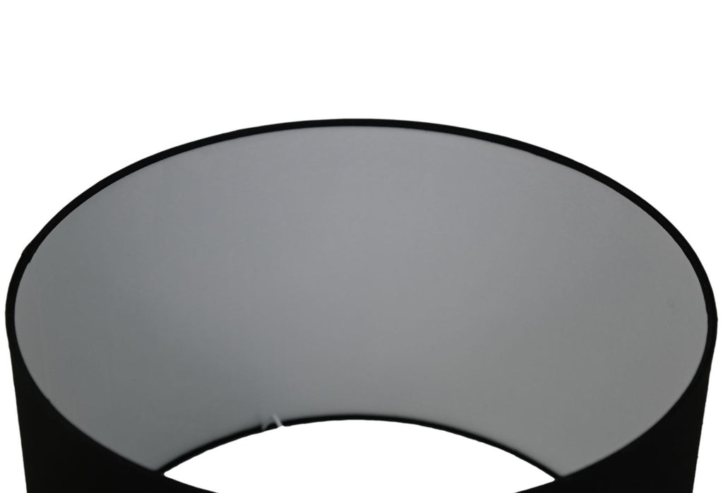 Ronde lampenkap - ø32x20 - Zwart - Katoen-Lampenkappen-HSM Collection