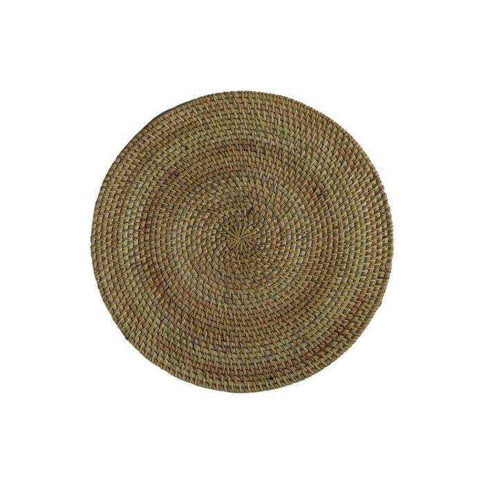 Ronde placemat set - 40x40x2 - Rotan - Naturel - set van 4-Woondecoratie-HSM Collection