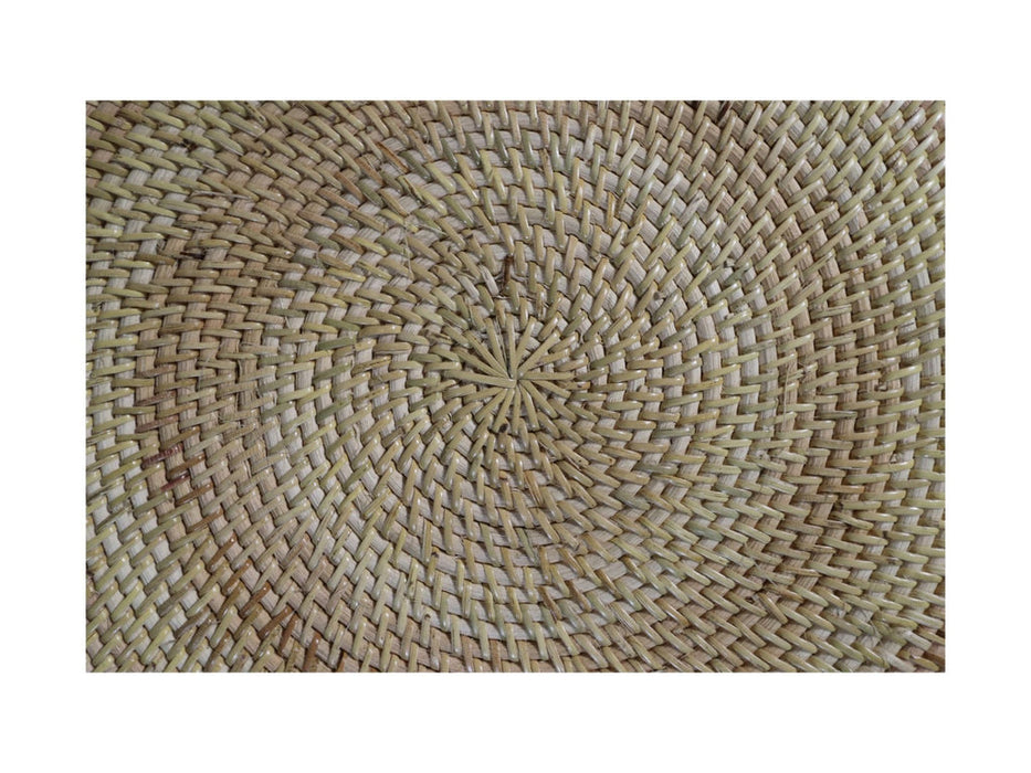 Ronde placemat set - 40x40x2 - Rotan - Naturel - set van 4-Woondecoratie-HSM Collection