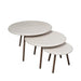 Ronde salontafelset Ohio Zand Mangohout 70 cm-Salontafels-Creating Home
