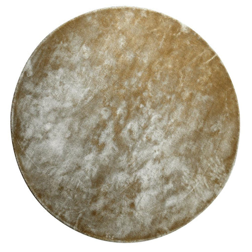 Ronde vloerkleden Flavia Bruin Viscose Handwoven Tapijt Rond-Ronde vloerkleden-PTMD