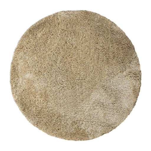Ronde vloerkleden Jups Beige Stof Handwoven Tapijt Rond L-Ronde vloerkleden-PTMD