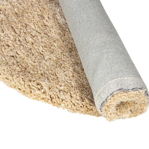 Ronde vloerkleden Jups Beige Stof Handwoven Tapijt Rond S-Ronde vloerkleden-PTMD