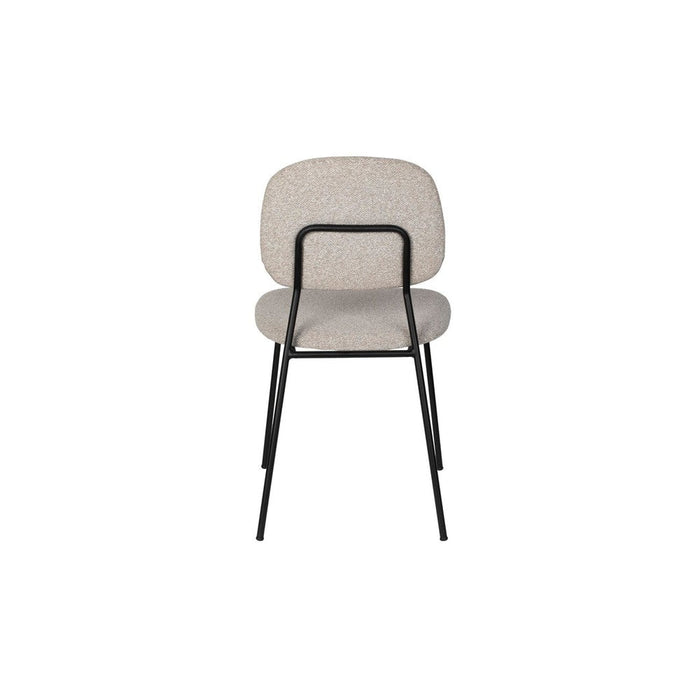 Roos Stoel Licht Beige-Eetkamerstoelen-Creating Home