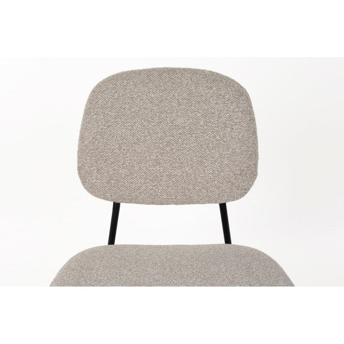 Roos Stoel Licht Beige-Eetkamerstoelen-Creating Home