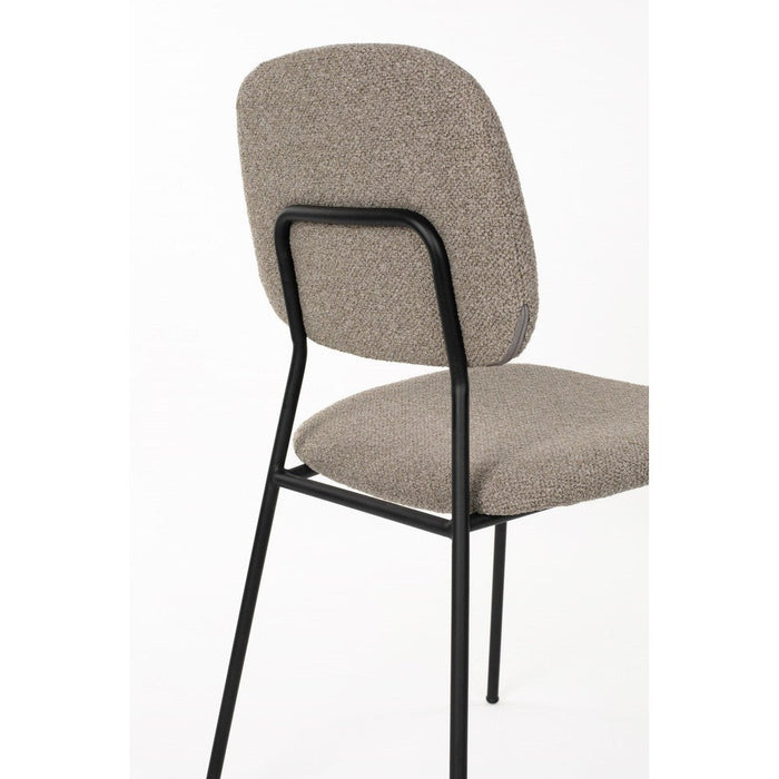 Roos Stoel Warm Beige-Eetkamerstoelen-Creating Home