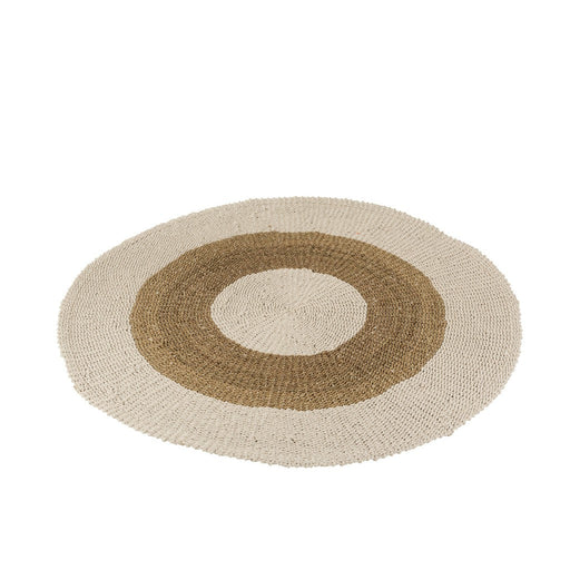 Rug Round Seagrass White/Natural Medium-Ronde vloerkleden-J-Line