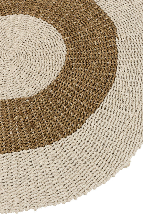 Rug Round Seagrass White/Natural Small-Ronde vloerkleden-J-Line