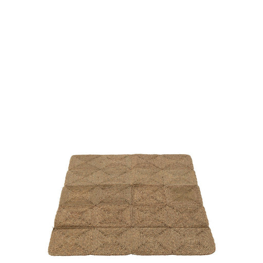 Rug Squares Woven Ropes Plastic Natural-Rechthoekige vloerkleden-J-Line