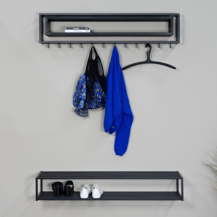 SCHOOL 120 BLACK EDITION Wandkapstok - Zwart Spinder Design-Kapstokken-Spinder