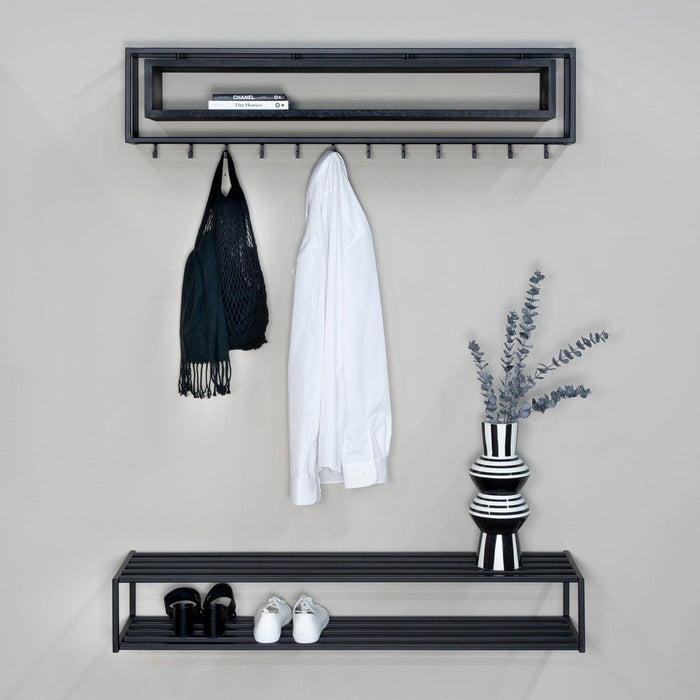 SCHOOL 120 BLACK EDITION Wandkapstok - Zwart Spinder Design-Kapstokken-Spinder