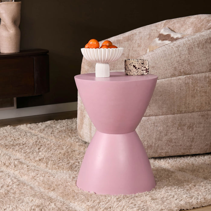 STARFURN Bijzettafel Abbey Roze Mangohout 33 cm 33x33x45 cm-Bijzettafels-Starfurn