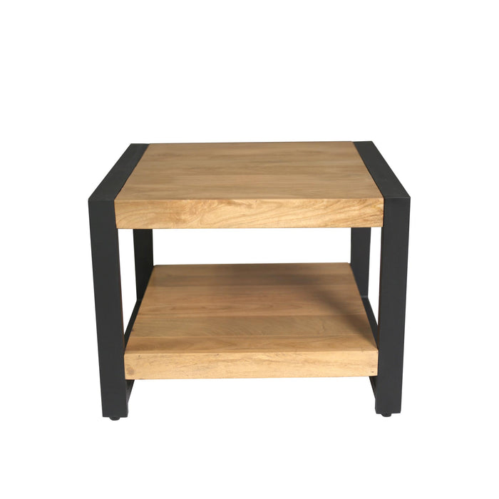 STARFURN Bijzettafel Britt Mangohout Naturel 60x60 Onderblad-Bijzettafels-Starfurn