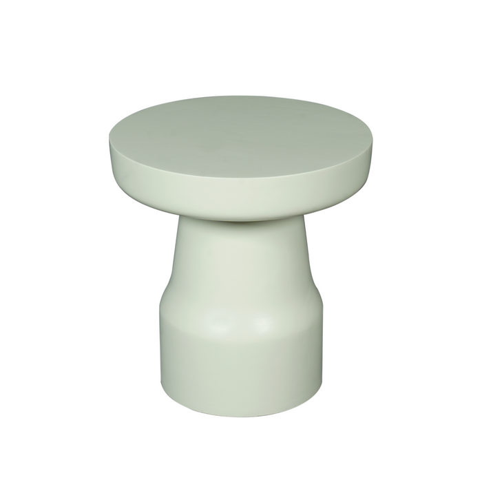 STARFURN Bijzettafel Drum Groen Mangohout 40 cm 40x40x42 cm-Bijzettafels-Starfurn