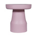 STARFURN Bijzettafel Drum Roze Mangohout 40 cm 40x40x42 cm-Bijzettafels-Starfurn