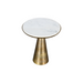 STARFURN Bijzettafel Essy Groot Wit marmer 45 cm 45x45x50 cm-Bijzettafels-Starfurn