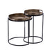 STARFURN Bijzettafel Laure Koper Aluminium 42 cm 42x42x50 cm-Bijzettafels-Starfurn