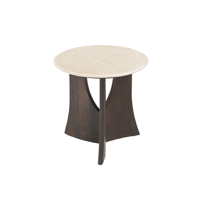 STARFURN Bijzettafel Milo Botticino Marmer 50 cm-Bijzettafels-Starfurn