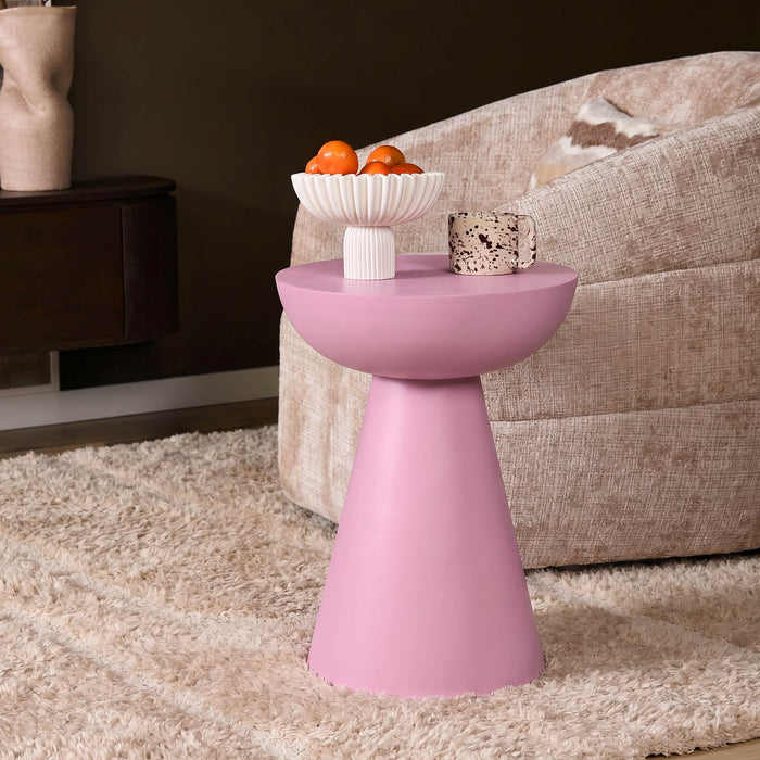 STARFURN Bijzettafel Roze Mangohout 30 cm 30x30x42 cm-Bijzettafels-Starfurn