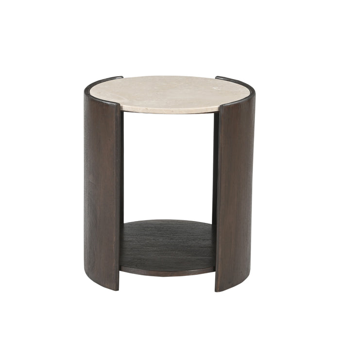 STARFURN Bijzettafel Rune Botticino marmer 45 cm-Bijzettafels-Starfurn