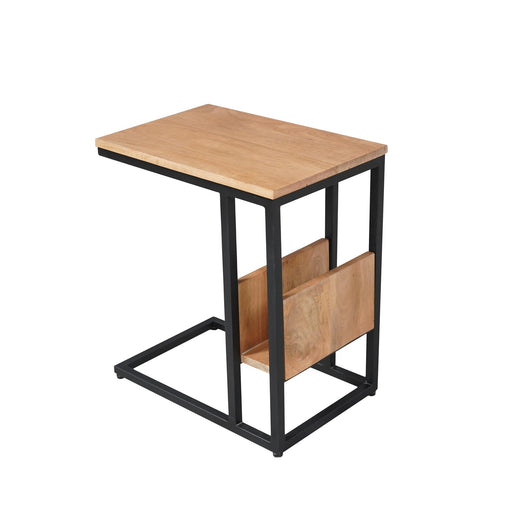 STARFURN Bijzettafel Slider Naturel Metaal 48x32 cm STF STF-3041-Bijzettafels-Starfurn