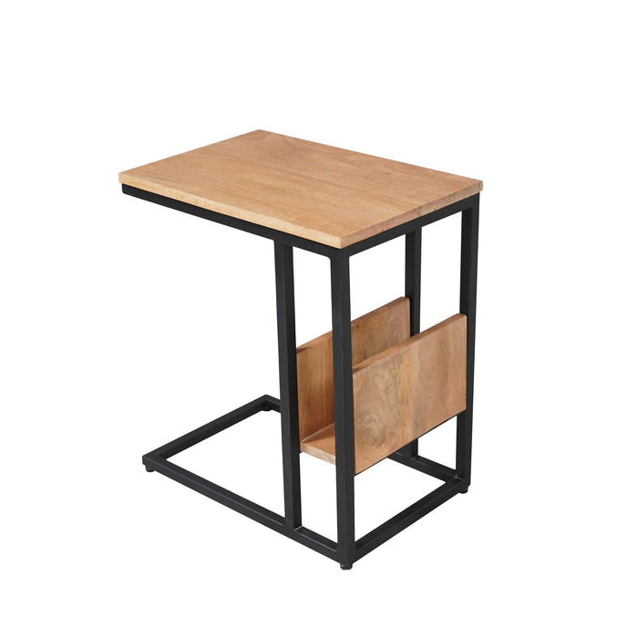 STARFURN Bijzettafel Slider Naturel Metaal 48x32 cm STF STF-3041-Bijzettafels-Starfurn