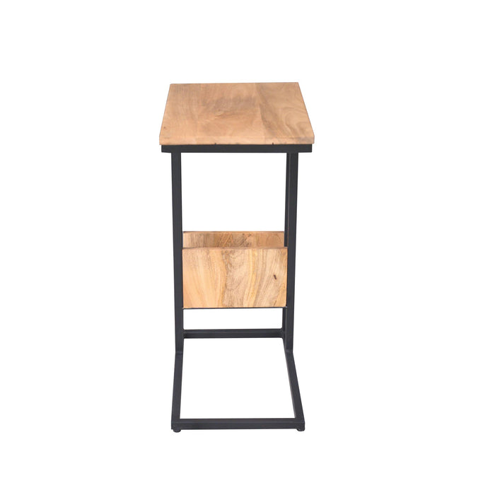 STARFURN Bijzettafel Slider Naturel Metaal 48x32 cm STF STF-3044-Bijzettafels-Starfurn