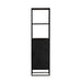 STARFURN Boekenkast New York Mangohout en staal 1 deur 55x45x200 cm-Boekenkasten-Starfurn