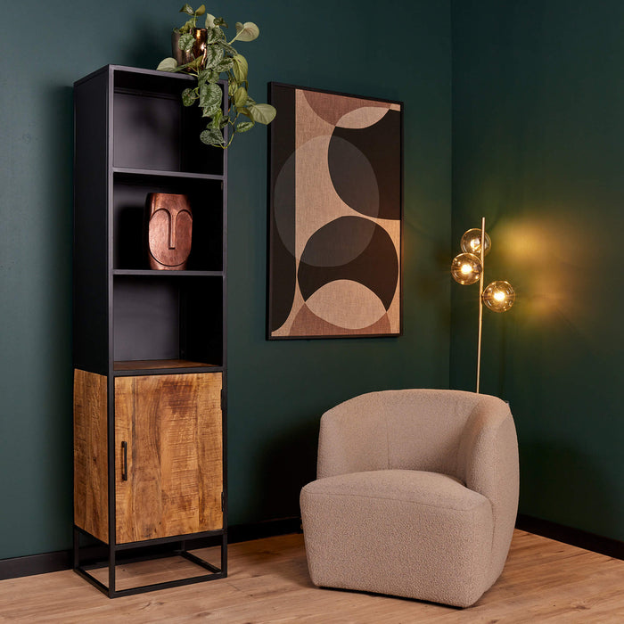 STARFURN Boekenkast Oakland 50 cm 50x40x200 cm-Boekenkasten-Starfurn